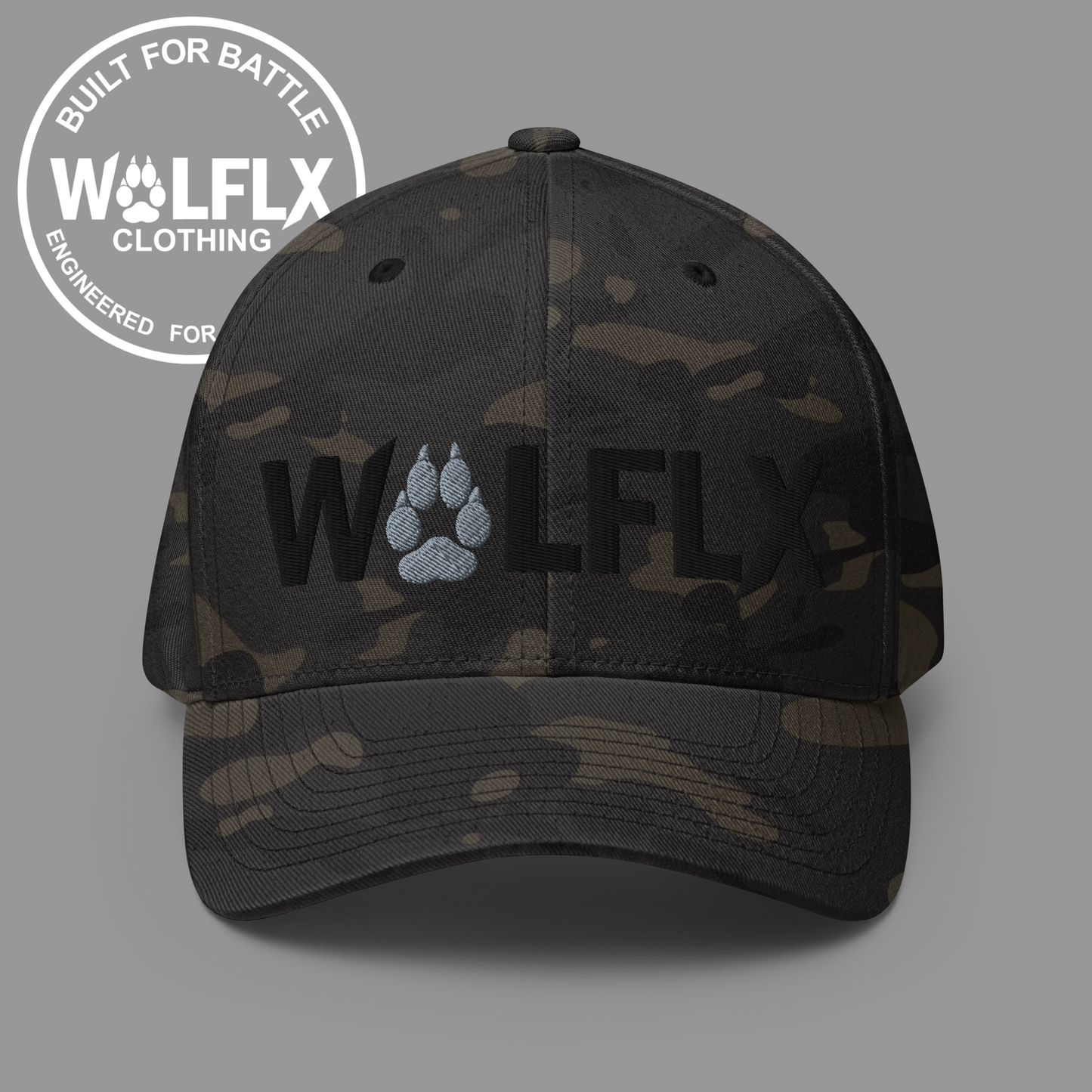 WOLFLX Camo Pathfinder FlexFit Cap